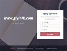 Tablet Screenshot of giyinik.com
